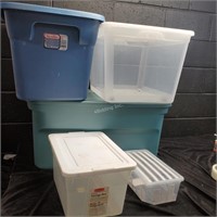 Large & Small storage tubs with lids - YB