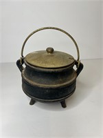 Vintage Cast Iron Fire Starter Cauldron