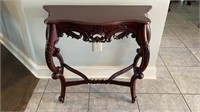Antique Style Small Wood Console Accent Table