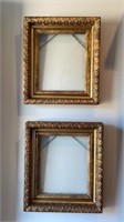 Vintage Pair of Gold Gilt Wood Frames 
With