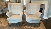 Pair of Custom Decorator Arm Chairs With Flair