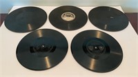 Group of 5 Old Edison 78 Records