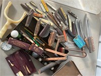 Gentlemans Box Knives/Marbels/Misc