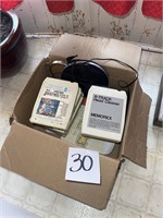 8 track tapes and portable CD player