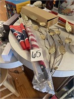flags and MCM metal wall hanging
