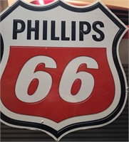 VTG Phillips 66 Steel Gas Pump Sign 16x50 Size