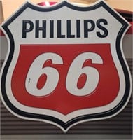 VTG Phillips 66 Steel Gas Pump Sign 16x50 Size