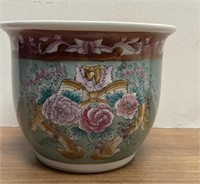 Colorful Floral Porcelain Planter