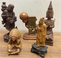 (6) Heavily Carved Figures (on bases, etc..)