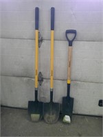 three shovels