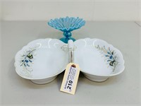 Blue Compote & Serving Dish