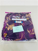 Purple Silky Floral Fabric