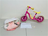 Toddler Girls Play Tent & Bike