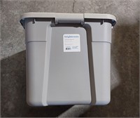 2ct 20 Gallon Latching Storage Tote Gray