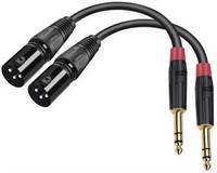 XLR to 1/4 TRS Stereo Adapter