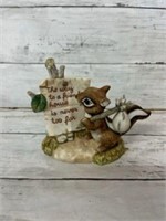 Chipmunk porcelain figure