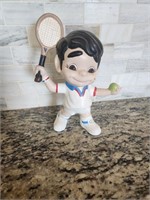 Large Porcelain Tennis player
