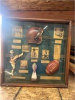 Vintage Football Shadow Box