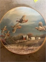 Game bird collector plate