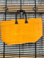 Large yellow tote purse