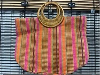 Large Woven beach purse