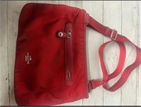 Red coach bag