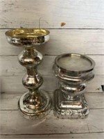 Glass candle holders