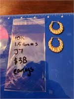 10K earrings 1.5 grams
