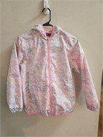 Lands end pink jacket Childs 10-12