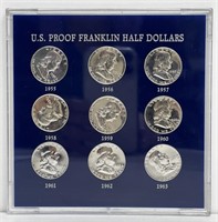 1955-1963 U.S. FRANKLIN HALF DOLLAR COIN SET