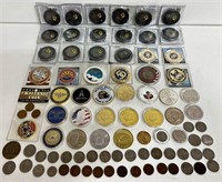 LOT COINS & TOKENS