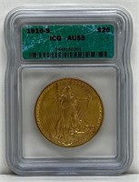 1910-S $20 SAINT GAUDENS COIN 1oz GOLD