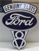 ANTIQUE PORCELAIN 36"  FORD DOUBLE SIDED