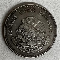 1947-48 5 PESOS MEXICO SILVER COIN