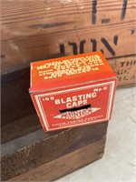 4 Wooden Boxes Blasting Cap Tin