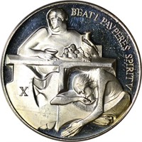 BLESSED ARE THE POOR .999 SILVER ROUND - 13 GRAMS