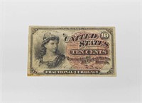 4th ISSUE TEN CENT FRACTIONAL NOTE - FINE