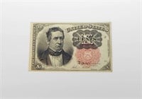 1874 5th ISSUE 10 CENT FRACTIONAL NOTE - MEREDITH