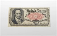 1875 5th ISSUE 50 CENT FRACTIONAL NOTE - CRAWFORD