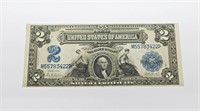 1899 $2 SILVER CERTIFICATE - XF/AU