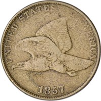 1857 FLYING EAGLE CENT - VG