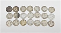21 BARBER QUARTERS from 1894-O to 1916-D