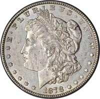 1878-S MORGAN DOLLAR - NEARLY UNC