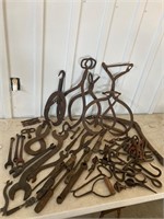 Assorted Iron Tools Primitives