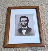 1989 Grant Cummings Portrait of Abraham Lincoln