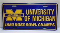 University of Michigan 1980 Rosebowl Champs