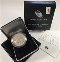 2018 World War I Centennial 90% Silver Dollar