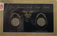 US Commemorative Gallery Double Dated Nickels 1938