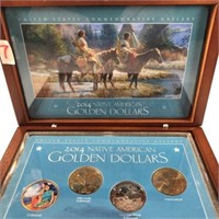 2014 Native American Golden Dollars 4 Coin Set in