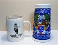 Heilemans Old Style Beer and Wurstfest Beer Steins